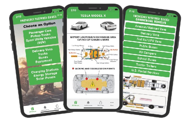 EV Rescue App mobile preview screenshot